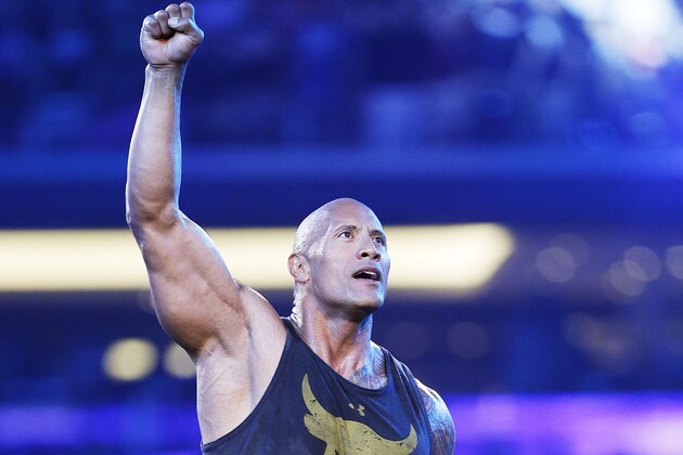 IMAGE DISTRIBUTED FOR WWE - WWE superstar and hollywood icon Dwayne