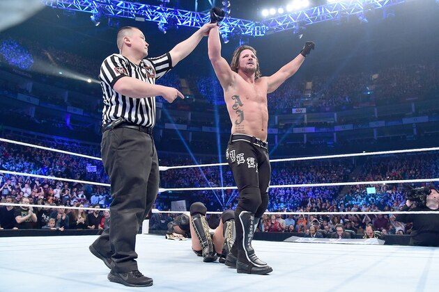 AJ Styles wins on SmackDown.