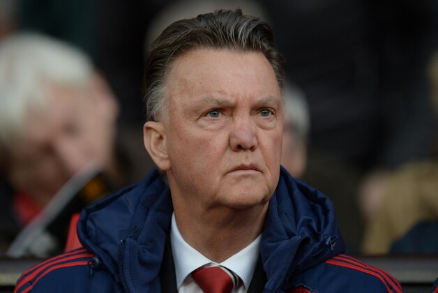 Manchester United's Dutch manager Louis van Gaal looks up before the English Premier League football match between Manchester United and Crystal Palace at Old Trafford in Manchester, north west England, on April 20, 2016. / AFP / OLI SCARFF / RESTRICTED TO EDITORIAL USE. No use with unauthorized audio, video, data, fixture lists, club/league logos or 'live' services. Online in-match use limited to 75 images, no video emulation. No use in betting, games or single club/league/player publications.  /         (Photo credit should read OLI SCARFF/AFP/Getty Images)