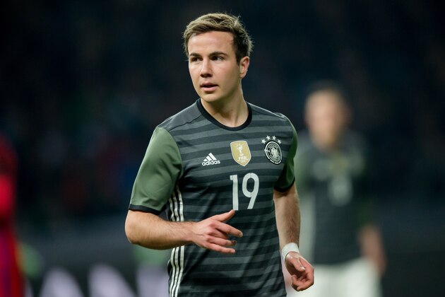 BERLIN, GERMANY - MARCH 26:  Mario Goetze of Germany looks on during the International Friendly match between Germany and England at Olympiastadion on March 26, 2016 in Berlin, Germany.  (Photo by Boris Streubel/Getty Images)