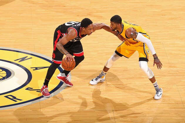 INDIANAPOLIS, IN - APRIL 21:  DeMar DeRozan