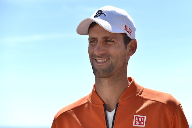MONTE-CARLO, MONACO - APRIL 10:  Novak Djokovic of Serbia speaks with journalist during media day during day One of the ATP Monte Carlo Masters, at the Monte-Carlo Country Club on April 10, 2016 in Monte-Carlo, Monaco.  (Photo by Valerio Pennicino/Getty Images)