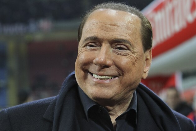 MILAN, ITALY - MARCH 20:  AC Milan president Silvio Berlusconi looks on before the Serie A match between AC Milan and SS Lazio at Stadio Giuseppe Meazza on March 20, 2016 in Milan, Italy.  (Photo by Marco Luzzani/Getty Images)