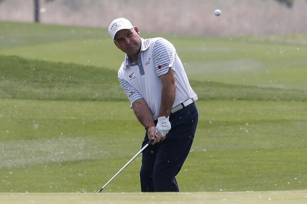 BEIJING, CHINA - APRIL 28:  Hennie Otto of South Africa plays a shot during the first round of the Volvo China open April 28, 2016 in Shanghai, China.  (Photo by Lintao Zhang/Getty Images)