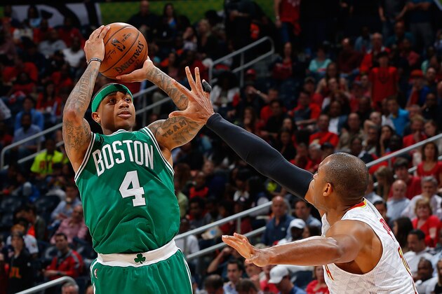 ATLANTA, GA - APRIL 26:  Isaiah Thomas