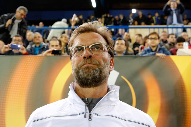 Liverpool manager Juergen Klopp waits for the start of their Europa League semifinal first leg soccer match between Villarreal and Liverpool FC at the Madrigal stadium in Villarreal, Spain, Thursday April 28, 2016. (AP Photo/Alberto Saiz) Liverpool manager Juergen Klopp waits for the start of their Europa League semifinal first leg soccer match between Villarreal and Liverpool FC at the Madrigal stadium in Villarreal, Spain, Thursday April 28, 2016. (AP Photo/Alberto Saiz)