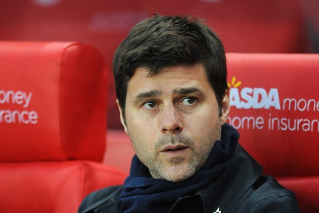 Tottenham manager Mauricio Pochettino during the English Premier League soccer match between Stoke City and Tottenham Hotspur at the Britannia Stadium, Stoke on Trent, England, Monday, April 18, 2016. (AP Photo/Rui Vieira)