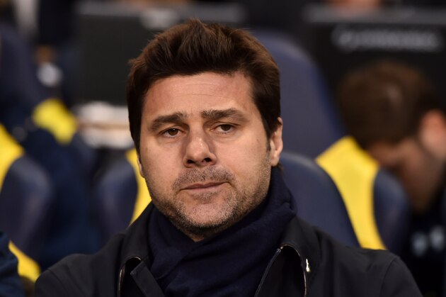 Tottenham Hotspur's Argentinian head coach Mauricio Pochettino is pictured during the English Premier League football match between Tottenham Hotspur and West Bromwich Albion at White Hart Lane in London, on April 25, 2016. / AFP / IKIMAGES / BEN STANSALL / RESTRICTED TO EDITORIAL USE. No use with unauthorized audio, video, data, fixture lists, club/league logos or 'live' services. Online in-match use limited to 45 images, no video emulation. No use in betting, games or single club/league/player publications.        (Photo credit should read BEN STANSALL/AFP/Getty Images)
