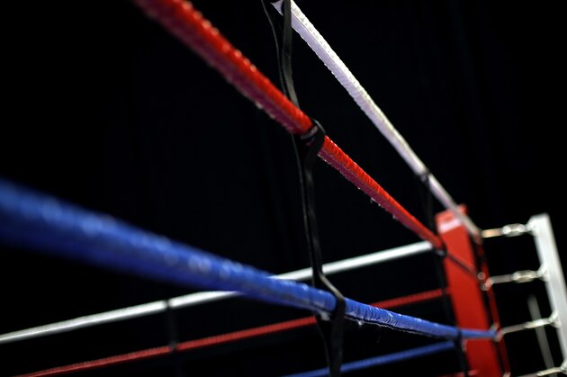LIVERPOOL, ENGLAND - APRIL 29:  A detailed view of the ring during day one of the Boxing Elite National Championships at Echo Arena on April 29, 2016 in Liverpool, England.  (Photo by Jan Kruger/Getty Images)