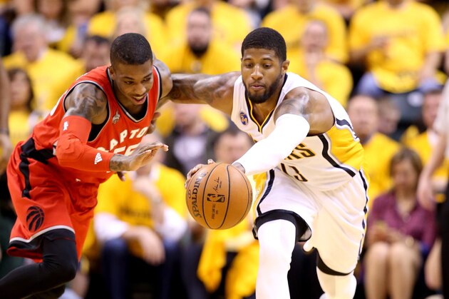 INDIANAPOLIS, IN - APRIL 29:  Paul George
