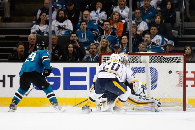 SAN JOSE, CA - APRIL 29:  Logan Couture
