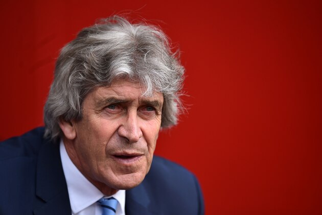 Manchester City's Chilean manager Manuel Pellegrini looks on during the English Premier League football match between Southampton and Manchester City at St Mary's Stadium in Southampton, southern England on May 1, 2016. / AFP / BEN STANSALL / RESTRICTED TO EDITORIAL USE. No use with unauthorized audio, video, data, fixture lists, club/league logos or 'live' services. Online in-match use limited to 75 images, no video emulation. No use in betting, games or single club/league/player publications.  /         (Photo credit should read BEN STANSALL/AFP/Getty Images)