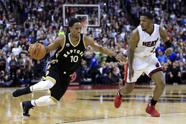 TORONTO, ON - MARCH 12:  DeMar DeRozan