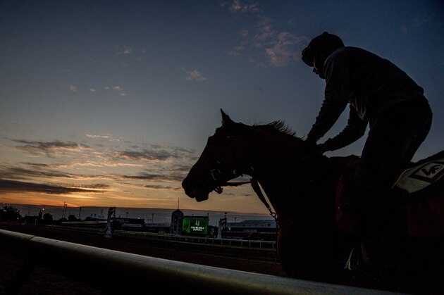 LOUISVILLE, KY - MAY 04: Scenes from around the track during morning workouts for the Kentucky Derby and Kentucky Oaks at Churchill Downs on May 4, 2016 in Louisville, Kentucky. (Photo by Scott Serio/Eclipse Sportswire/Getty Images)