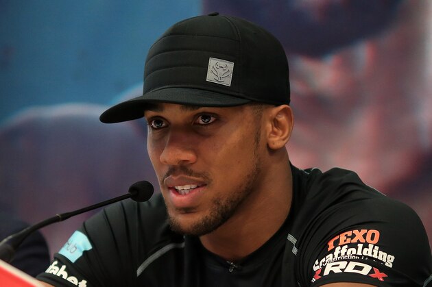 LONDON, ENGLAND - MAY 04:  Anthony Joshua speaks during the Anthony Joshua and Dominic Breazeale Press Conference on May 4, 2016 in London, England.  (Photo by Ben Hoskins/Getty Images)