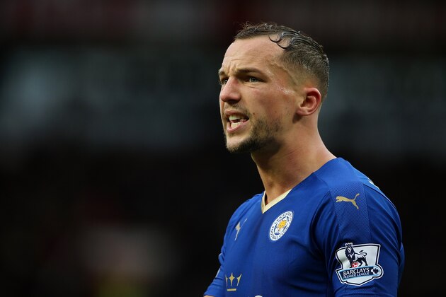MANCHESTER, ENGLAND - MAY 01:  Danny Drinkwater of Leicester City looks on during the Barclays Premier League match between Manchester United and Leicester City at Old Trafford on May 1, 2016 in Manchester, United Kingdom.  (Photo by Matthew Ashton - AMA/Getty Images)