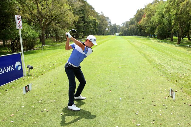 RABAT, MOROCCO - MAY 05:  Jason Scrivener of Australia hits his tee shot on the 18th during the first round of the Trophee Hassan II at Royal Golf Dar Es Salam on May 5, 2016 in Rabat, Morocco.  (Photo by Andrew Redington/Getty Images)