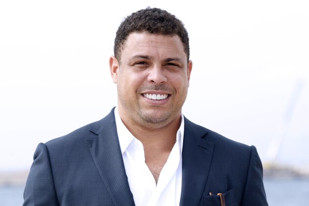 Brazilian former football player Ronaldo poses for a photocall during the MIPTV, on April 5, 2016 on the French riviera city of Cannes. / AFP / VALERY HACHE        (Photo credit should read VALERY HACHE/AFP/Getty Images)