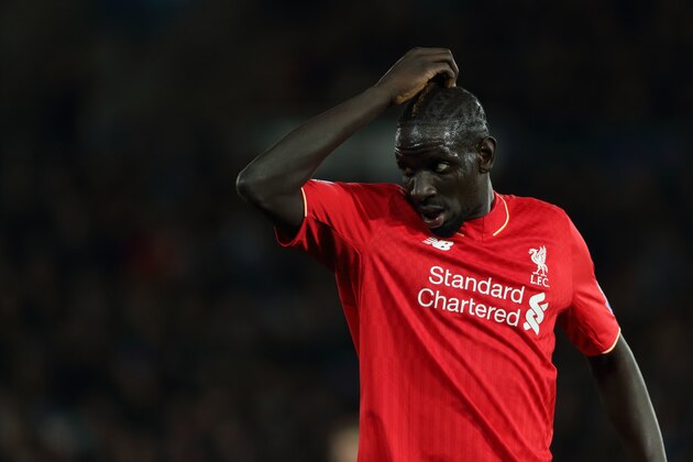 LEICESTER, ENGLAND - FEBRUARY 02:  Mamadou Sakho of Liverpool during the Barclays Premier League match between Leicester City and Liverpool at the King Power Stadium on February, 2016 in Leicester, England.  (Photo by Matthew Ashton - AMA/Getty Images)