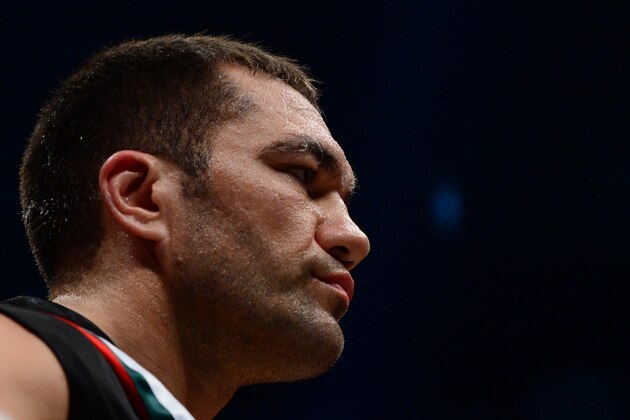Bulgarian challenger Kubrat Pulev enters the ring before fighting Ukrainian heavyweight boxing world champion Wladimir Klitschko in the IBF, IBO, WBO and WBA title bout at the O2 arena on November 15, 2014 in the northern German city of Hamburg. AFP PHOTO / JOHN MACDOUGALL (Photo credit should read JOHN MACDOUGALL/AFP/Getty Images) Bulgarian challenger Kubrat Pulev enters the ring before fighting Ukrainian heavyweight boxing world champion Wladimir Klitschko in the IBF, IBO, WBO and WBA title bout at the O2 arena on November 15, 2014 in the northern German city of Hamburg. AFP PHOTO / JOHN MACDOUGALL (Photo credit should read JOHN MACDOUGALL/AFP/Getty Images)