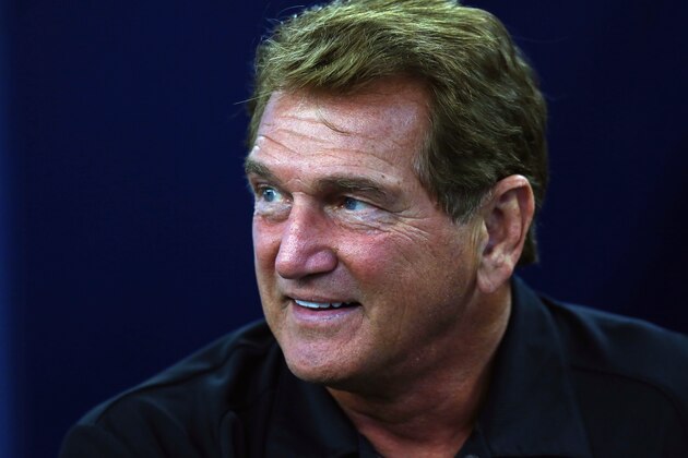 ARLINGTON, TX - OCTOBER 27:  Former NFL player Joe Theismann before a game between the Washington Redskins and the Dallas Cowboys at AT&T Stadium on October 27, 2014 in Arlington, Texas.  (Photo by Ronald Martinez/Getty Images)