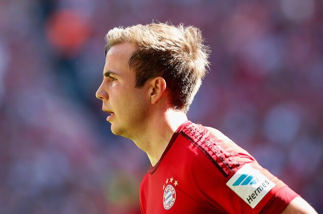 MUNICH, GERMANY - APRIL 30: Mario Goetze of Bayern Muenchen looks on during the Bundesliga match between Bayern Muenchen and Borussia Moenchengladbach at Allianz Arena on April 30, 2016 in Munich, Germany.  (Photo by Boris Streubel/Getty Images)