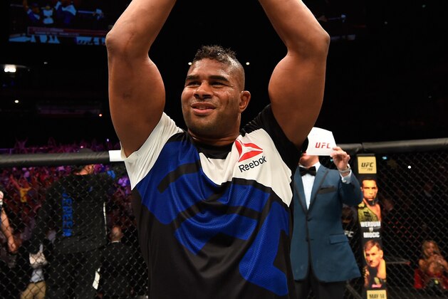 ROTTERDAM, NETHERLANDS - MAY 08: Alistair Overeem celebrates his victory over Andrei Arlovski in their heavyweight bout during the UFC Fight Night event at Ahoy Rotterdam on May 8, 2016 in Rotterdam, Netherlands. (Photo by Josh Hedges/Zuffa LLC/Zuffa LLC via Getty Images) ROTTERDAM, NETHERLANDS - MAY 08: Alistair Overeem celebrates his victory over Andrei Arlovski in their heavyweight bout during the UFC Fight Night event at Ahoy Rotterdam on May 8, 2016 in Rotterdam, Netherlands. (Photo by Josh Hedges/Zuffa LLC/Zuffa LLC via Getty Images)