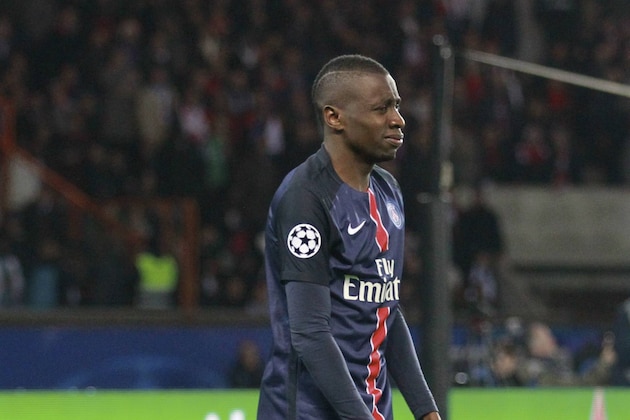 PARIS, FRANCE - APRIL 06:  Blaise Matuidi of Paris Saint-Germain is disapointed after yellow card during the UEFA Champions League Quarter Final (first leg) between Paris Saint-Germain and Manchester City FC at Parc Des Princes on April 6, 2016 in Paris, France.  (Photo by Xavier Laine/Getty Images)