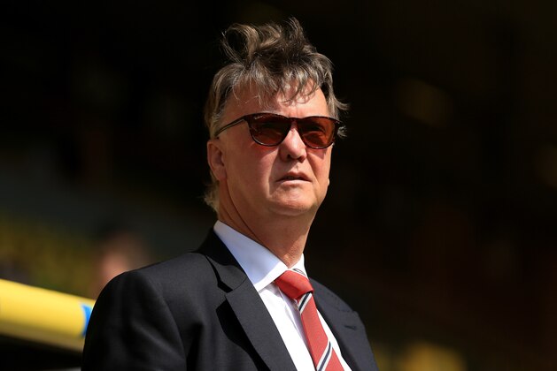 NORWICH, ENGLAND - MAY 07:  Louis van Gaal Manager of Manchester United looks on prior to the Barclays Premier League match between Norwich City and Manchester United at Carrow Road on May 7, 2016 in Norwich, England.  (Photo by Stephen Pond/Getty Images)