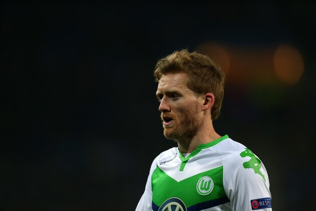 GENT, BELGIUM - FEBRUARY 17 : Andre Schurrle of Wolfsburg during the UEFA Champions League match between KAA Gent and VfL Wolfsburg at Ghelamco Arena, on February 17, 2016 in Gent, Belgium. (Photo by Catherine Ivill - AMA/Getty Images)