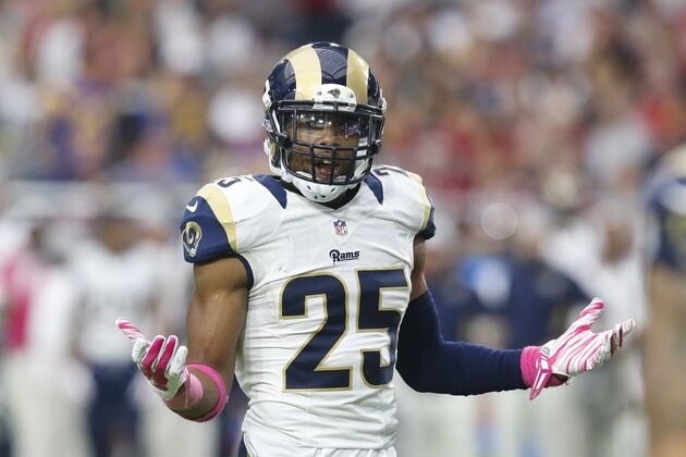 St. Louis Rams strong safety T.J. McDonald (25) during an NFL football game against the Arizona Cardinals, Sunday, Oct. 4, 2015, in Glendale, Ariz. (AP Photo/Rick Scuteri)