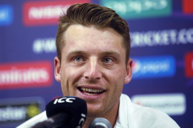 England cricket team player Jos Buttler speaks during media interaction at the ICC World Twenty20 2016 cricket tournament in Mumbai, India, Thursday, March. 17, 2016.(AP Photo/Rajanish Kakade)