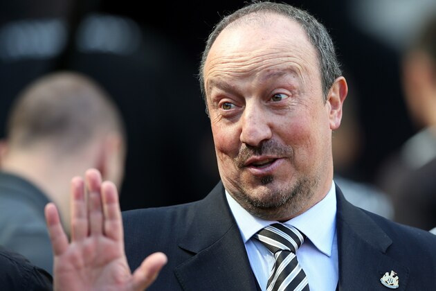 Newcastle United's Spanish manager Rafa Benitez arrives for the English Premier League football match between Newcastle United and Crystal Palace at St James' Park in Newcastle-upon-Tyne, north east England on April 30, 2016. / AFP / SCOTT HEPPELL        (Photo credit should read SCOTT HEPPELL/AFP/Getty Images)