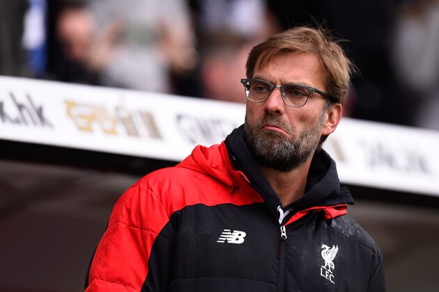 SWANSEA, WALES - MAY 01:  Jurgen Klopp, manager of Liverpool looks on during the Barclays Premier League match between Swansea City and Liverpool at The Liberty Stadium on May 1, 2016 in Swansea, Wales.  (Photo by Stu Forster/Getty Images)