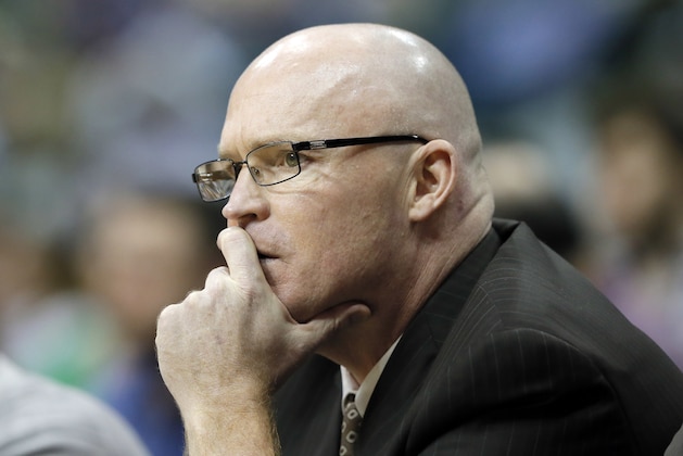 FILE - In this March 1, 2016, file photo, Orlando Magic head coach Scott Skiles watches play late in the second half of an NBA basketball game against the Dallas Mavericks, in Dallas. Skiles has stepped down as coach of the Magic. Skiles was 35-47 this season, his lone year leading the Magic. The team made the surprising announcement Thursday morning, May 12, 2016, saying Skiles informed them that he would not be returning. (AP Photo/Tony Gutierrez, File)