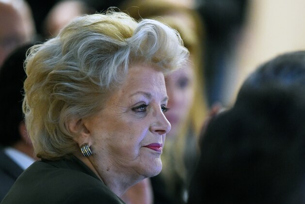 LAS VEGAS, NV - APRIL 28:  Las Vegas Mayor Carolyn Goodman listens during a Southern Nevada Tourism Infrastructure Committee meeting at UNLV with Oakland Raiders owner Mark Davis (not pictured) on April 28, 2016 in Las Vegas, Nevada. Davis told the committee he is willing to spend USD 500 million as part of a deal to move the team to Las Vegas if a proposed USD 1.3 billion, 65,000-seat domed stadium is built by casino magnate Sheldon Adelson's Las Vegas Sands Corp. and real estate agency Majestic Realty, possibly on a vacant 42-acre lot a few blocks east of the Las Vegas Strip recently purchased by UNLV.  (Photo by Ethan Miller/Getty Images)