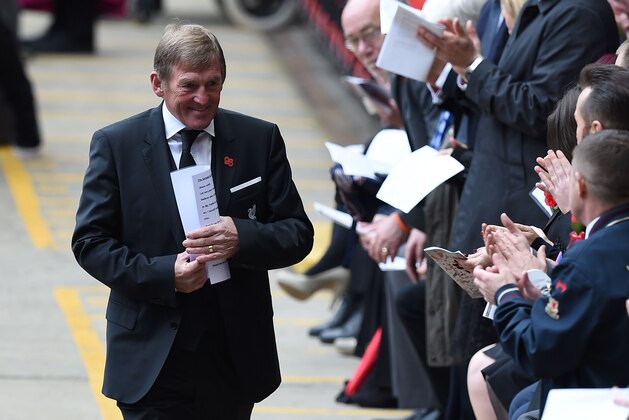 Scottish former Liverpool footballer and manager Kenny Dalglish, the manager of Liverpool at the time of the Hillsborough disaster, attends a memorial service at Anfield in Liverpool, north west England on April 15, 2016, on the 27th anniversary of the Hillsborough Disaster.
96 Liverpool supporters died at the 1989 FA Cup semi-final between Liverpool and Nottingham Forest at the Hillsborough football ground in Sheffield, northern England. 2016 will be the final year a memorial service is held at Anfield. / AFP / PAUL ELLIS (Photo credit should read PAUL ELLIS/AFP/Getty Images) Scottish former Liverpool footballer and manager Kenny Dalglish, the manager of Liverpool at the time of the Hillsborough disaster, attends a memorial service at Anfield in Liverpool, north west England on April 15, 2016, on the 27th anniversary of the Hillsborough Disaster.
96 Liverpool supporters died at the 1989 FA Cup semi-final between Liverpool and Nottingham Forest at the Hillsborough football ground in Sheffield, northern England. 2016 will be the final year a memorial service is held at Anfield. / AFP / PAUL ELLIS (Photo credit should read PAUL ELLIS/AFP/Getty Images)