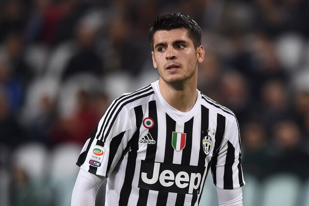 TURIN, ITALY - APRIL 02:  Alvaro Morata of Juventus FC looks on during the Serie A match between Juventus FC and Empoli FC at Juventus Arena on April 2, 2016 in Turin, Italy.  (Photo by Valerio Pennicino/Getty Images)