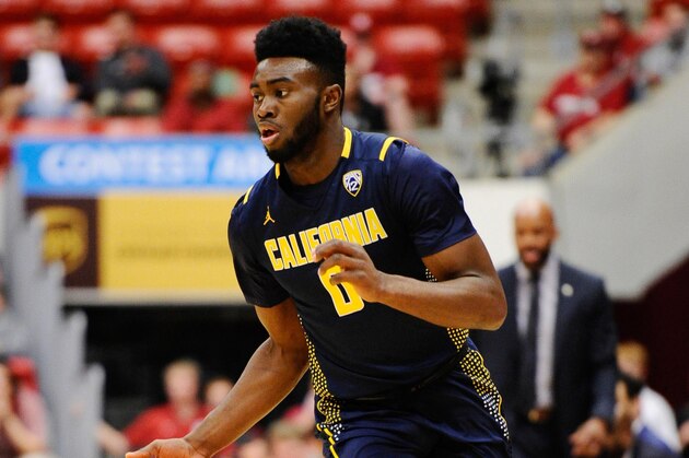 Feb 21, 2016; Pullman, WA, USA; California Golden Bears forward Jaylen Brown (0) brings the ball down court against the Washington State Cougars during the first half at Wallis Beasley Performing Arts Coliseum. Mandatory Credit: James Snook-USA TODAY Sports