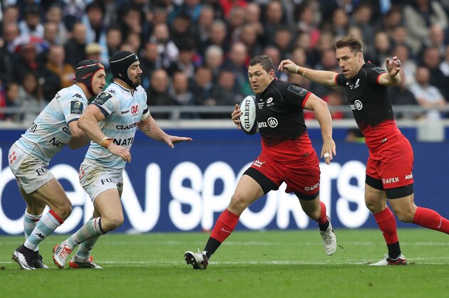 LYON, FRANCE - MAY 14:  Alex Goode of Saracens runs with the ball during the European Rugby Champions Cup Final match between Racing 92 and Saracens at the Stade de Lyon on May 14, 2016 in Lyon, France.  (Photo by David Rogers/Getty Images)