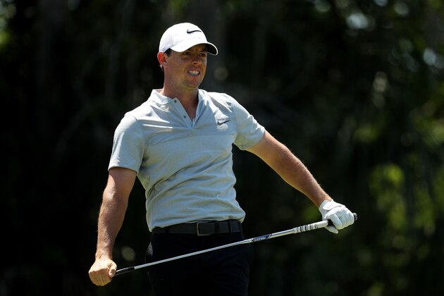 PONTE VEDRA BEACH, FL - MAY 14:  Rory McIlroy of Northern Ireland plays his shot from the seventh tee during the third round of THE PLAYERS Championship at the Stadium course at TPC Sawgrass on May 14, 2016 in Ponte Vedra Beach, Florida.  (Photo by Mike Ehrmann/Getty Images)
