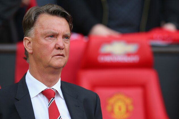 MANCHESTER, ENGLAND - APRIL 03:  Louis van Gaal manager of Manchester United looks on prior to the Barclays Premier League match between Manchester United and Everton at Old Trafford on April 3, 2016 in Manchester, England.  (Photo by Alex Livesey/Getty Images)