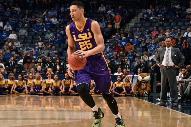 NASHVILLE, TENNESSEE - MARCH 12:  Ben Simmons #25 of the LSU Tigers plays against the Texas A&M Aggies in an SEC Basketball Tournament Semifinals game at Bridgestone Arena on March 12, 2016 in Nashville, Tennessee.  (Photo by Frederick Breedon/Getty Images)