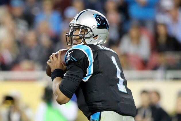 Carolina Panthers’ Cam Newton (1) in action against the Denver Broncos during the NFL Super Bowl 50 football game Sunday, Feb. 7, 2016, in Santa Clara, Calif.  (AP Photo/Gregory Payan)