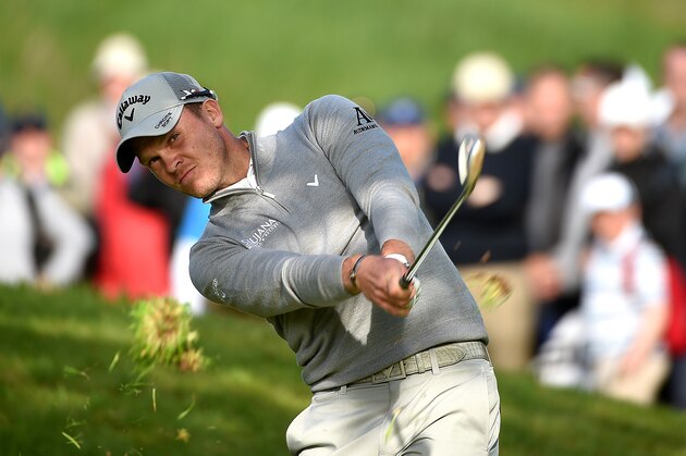 STRAFFAN, IRELAND - MAY 19:  Danny Willett of England hits his 2nd shot on the 17th hole during the first round of the Dubai Duty Free Irish Open Hosted by the Rory Foundation at The K Club on May 19, 2016 in Straffan, Ireland.  (Photo by Ross Kinnaird/Getty Images)