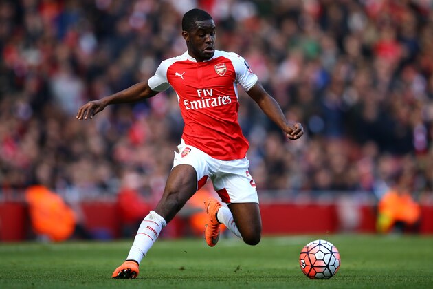 LONDON, ENGLAND - MARCH 13:  Joel Campbell of Arsenal in action during The Emirates FA Cup Sixth Round match between Arsenal and Watford at the Emirates Stadium on March 13, 2016 in London, England.  (Photo by Richard Heathcote/Getty Images)