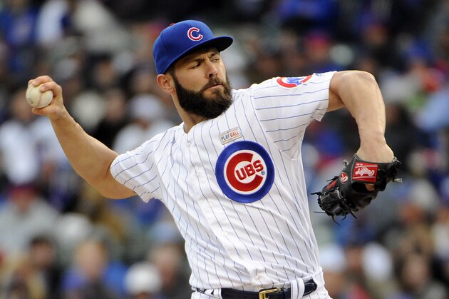 Jake Arrieta (49) de los Cachorros de Chicago lanza ante los Piratas de Pittsburgh el sábado 14 de mayo de 2016. (AP Photo/David Banks) Jake Arrieta (49) de los Cachorros de Chicago lanza ante los Piratas de Pittsburgh el sábado 14 de mayo de 2016. (AP Photo/David Banks)