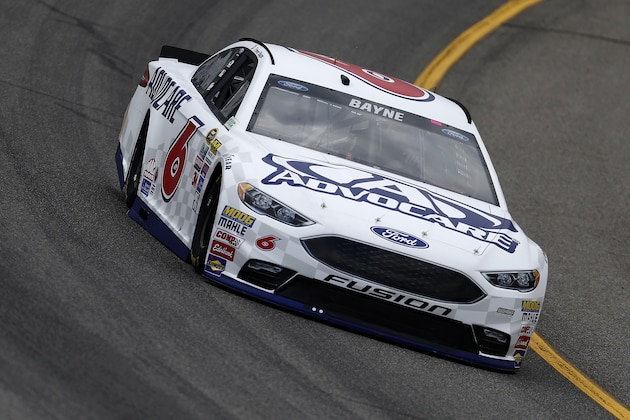 RICHMOND, VA - APRIL 22:  Trevor Bayne, driver of the #6 AdvoCare Ford, practices for the NASCAR Sprint Cup Series TOYOTA OWNERS 400 at Richmond International Raceway on April 22, 2016 in Richmond, Virginia.  (Photo by Jeff Zelevansky/Getty Images)