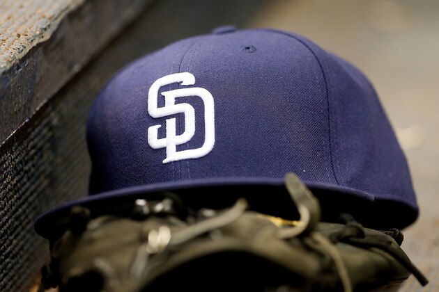 MILWAUKEE, WI - MAY 13:  A San Diego Padres hat sits in the dugout during the game against the Milwaukee Brewers at Miller Park on May 13, 2016 in Milwaukee, Wisconsin. (Photo by Dylan Buell/Getty Images)