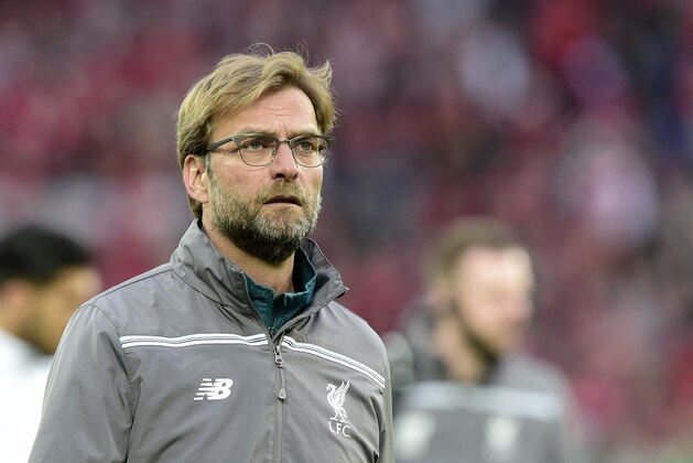 Liverpool's German head coach Jurgen Klopp  looks on  during the UEFA Europa League final football match between Liverpool FC and Sevilla FC at the St Jakob-Park stadium in Basel, on May 18, 2016.   AFP PHOTO / JAVIER SORIANO / AFP / JAVIER SORIANO        (Photo credit should read JAVIER SORIANO/AFP/Getty Images)